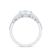 Brilliant Cut Moissanite Vintage Bridal Ring Set