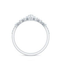 Marquise Cut Moissanite Halo Wedding Ring Set For Women