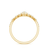 Marquise Cut Moissanite Halo Wedding Ring Set For Women
