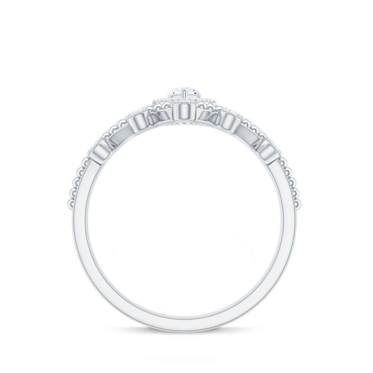 Marquise Cut Moissanite Vintage Wedding Ring Set