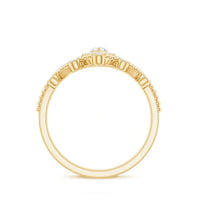 Marquise Cut Moissanite Vintage Wedding Ring Set