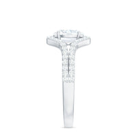 Rosec Jewels 2.25 CT oval cut zircon engagement ring with split shank design, showcasing sparkling gemstone and elegant band.