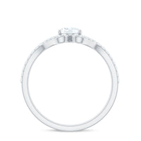 Rosec Jewels 2.25 CT oval cut zircon engagement ring with split shank design, showcasing sparkling gemstone and elegant band.