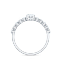 Rosec Jewels 1.75 CT oval cut zircon engagement ring with side stones, showcasing a sparkling solitaire design and intricate detailing.