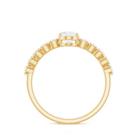 Rosec Jewels 1.75 CT oval cut solitaire zircon engagement ring with side stones, showcasing a sparkling center stone and elegant band.