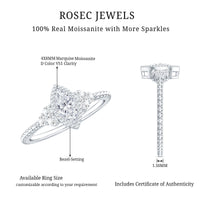 Marquise Cut Moissanite Vintage Looking Engagement Ring