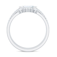 Certified Moissanite Trio Bridal Ring Set for Women