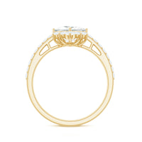 Rosec Jewels 1.75 CT princess cut solitaire zircon engagement ring with elegant band and sparkling gemstone setting.