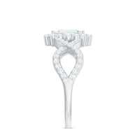 Marquise cut zircon crossover engagement ring by Rosec Jewels featuring a 1.50 CT sparkling center stone and elegant band design.