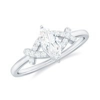 Certified Moissanite marquise engagement ring for women featuring a sparkling gemstone set in a stylish ring from Rosec Jewels.