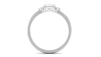 Rosec Jewels 2 ct octagon cut cubic zirconia solitaire engagement ring with a sleek band and sparkling central stone.
