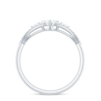 Certified Moissanite Heart Promise Ring with Split Shank