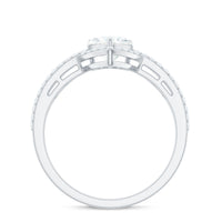Heart Shaped Moissanite Designer Engagement Ring