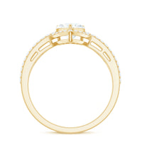 Heart Shaped Moissanite Designer Engagement Ring