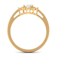 1 Carat Vintage Style Oval Cubic Zirconia Engagement Ring with Beaded Detail