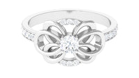 Nature Inspired Real Diamond Engagement Ring for Women