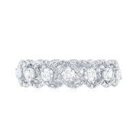 Cubic Zirconia Twisted Eternity Band Ring