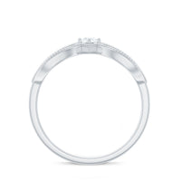Vintage Inspired Moissanite Infinity Engagement Ring