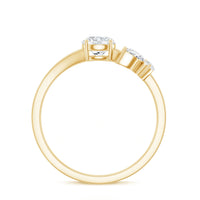 Rosec Jewels moissanite promise ring with butterfly motif, featuring sparkling gemstone and delicate design on polished band.