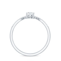 Pear and Round Cut Moissanite Toi et Moi Engagement Ring