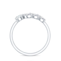 Nature-inspired moissanite anniversary ring for women featuring intricate designs and sparkling gemstones, showcasing elegance and craftsmanship.