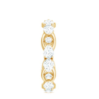 Certified Moissanite Designer Wedding Band