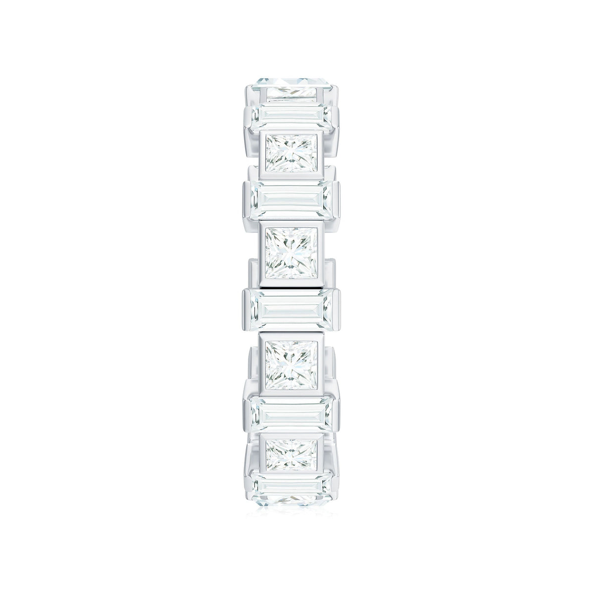Princess Cut Moissanite Full Eternity Band for Women