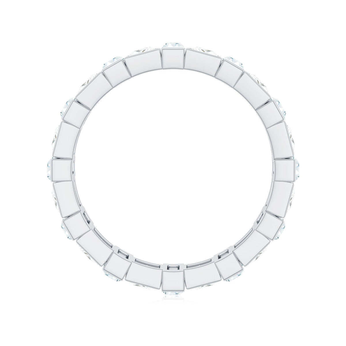Princess Cut Moissanite Full Eternity Band for Women