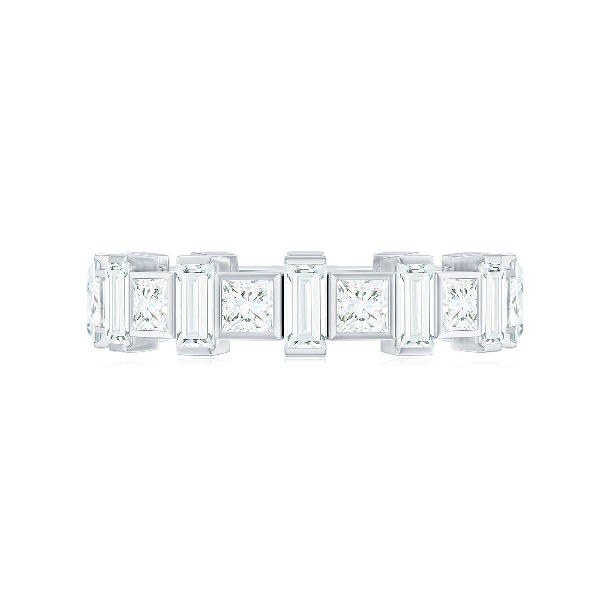 Princess Cut Moissanite Full Eternity Band for Women