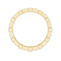 Princess Cut Moissanite Full Eternity Band for Women