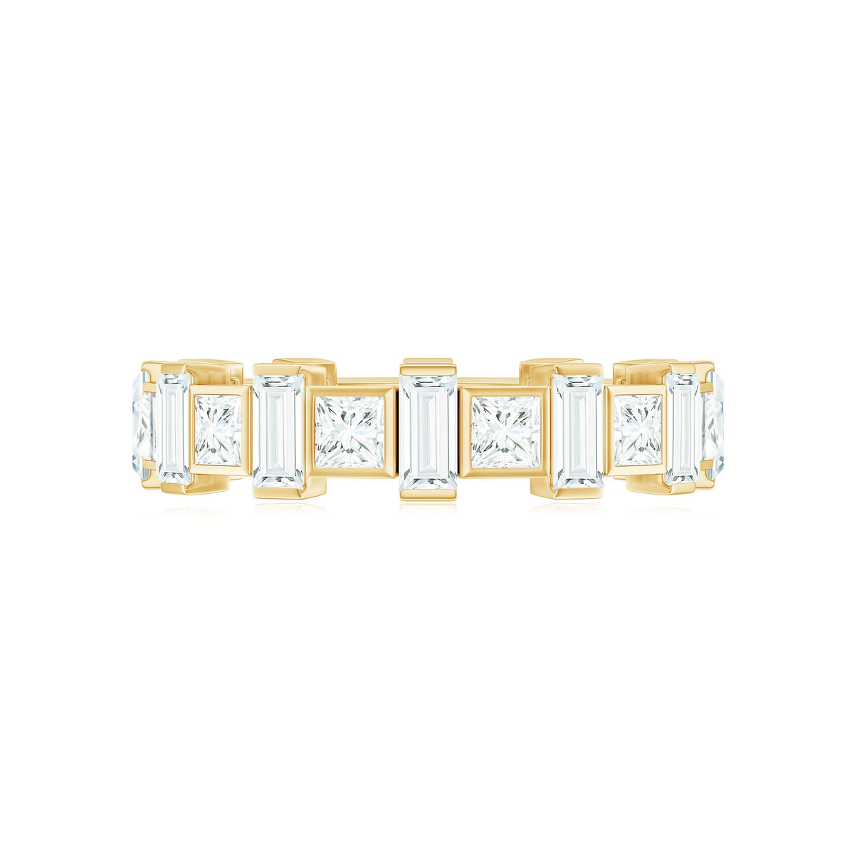 Princess Cut Moissanite Full Eternity Band for Women