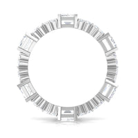 7 CT Designer Zircon Eternity Ring in Prong Setting