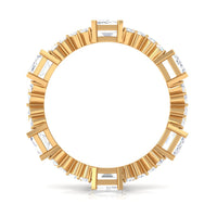 7 CT Designer Zircon Eternity Ring in Prong Setting
