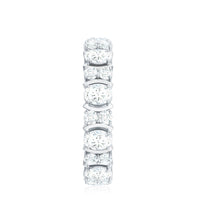 Oval Cut Moissanite Full Eternity Wedding Band