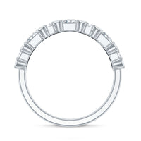 Designer Cubic Zirconia Half Eternity Band Ring