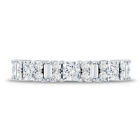 Designer Cubic Zirconia Half Eternity Band Ring