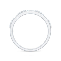 Moissanite Half Eternity Stackable Band Ring
