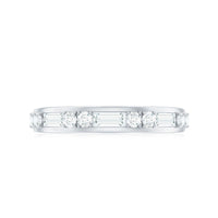 Moissanite Half Eternity Stackable Band Ring
