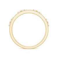 Moissanite Half Eternity Stackable Band Ring