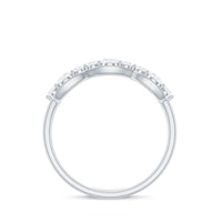 Round Cut Cubic Zirconia Anniversary Ring for Women