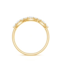 Round Cut Cubic Zirconia Anniversary Ring for Women