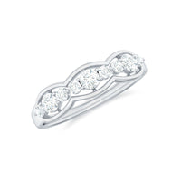 Certified Moissanite Wedding Anniversary Ring for Women