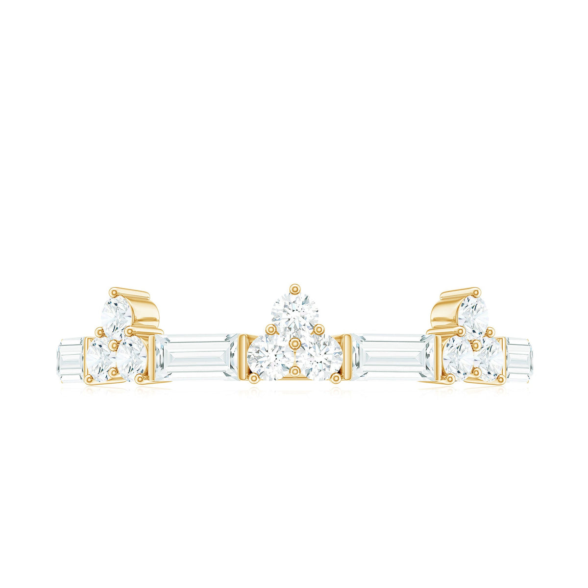 1 CT Cubic Zirconia Minimal Wedding Band Ring