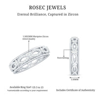 Simulated Diamond Infinity Wedding Band Ring