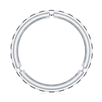 Black diamond men's wedding band by Rosec Jewels, certified lab-created ring with a sleek, polished design and black gemstone accents.