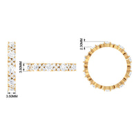3 CT Elegant Simulated Diamond Eternity Ring