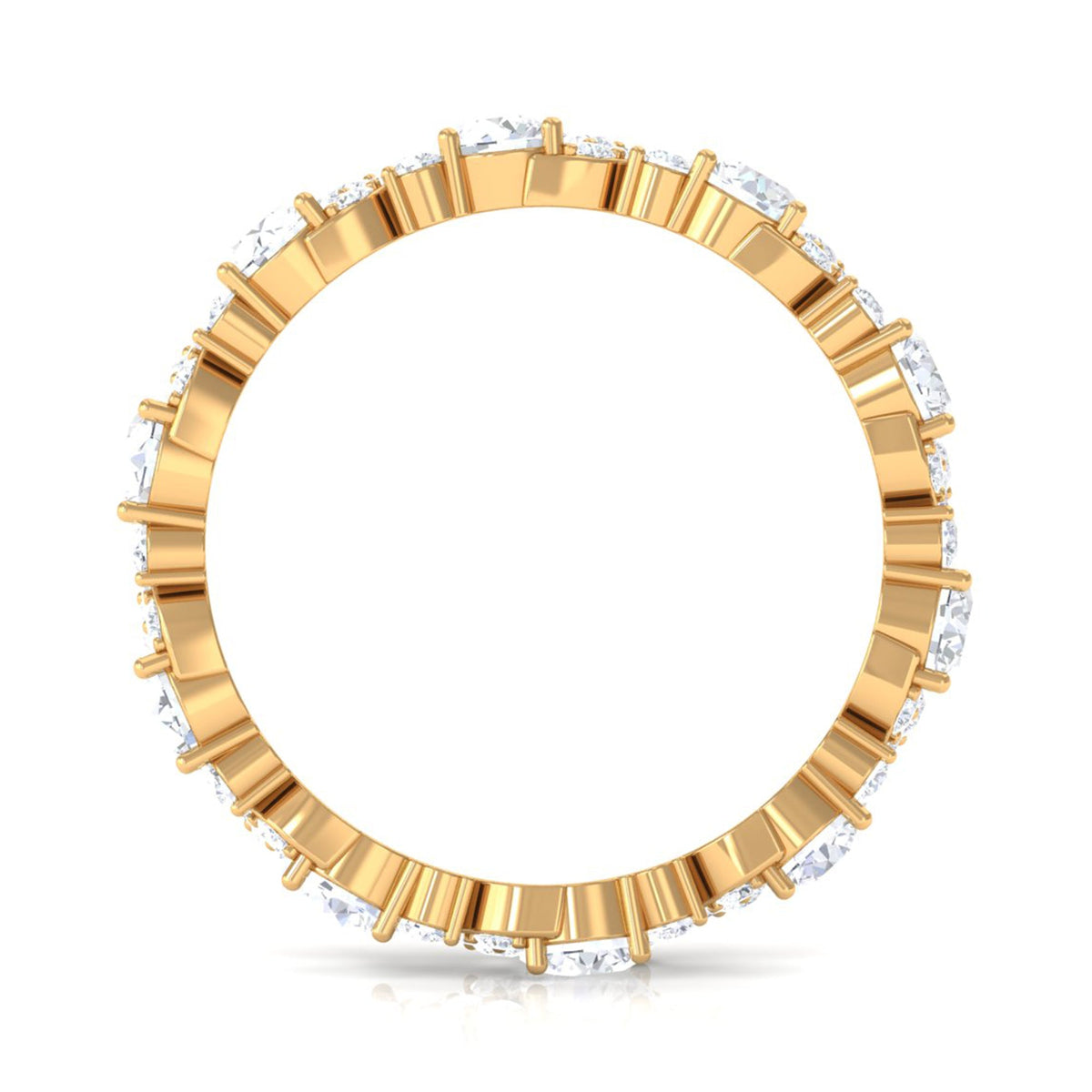 3 CT Elegant Simulated Diamond Eternity Ring