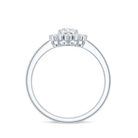 2 CT Princess Diana Inspired Oval Cut Zircon Halo Engagement Ring