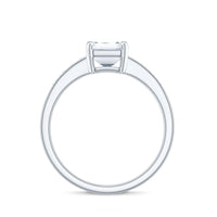 1.8 Carat Emerald Cut Cubic Zirconia Solitaire Engagement Ring