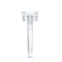 1.8 Carat Emerald Cut Cubic Zirconia Solitaire Engagement Ring